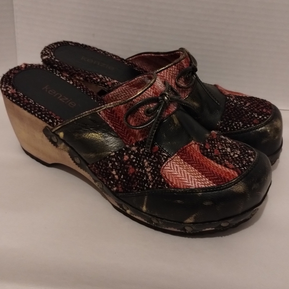 Kenzie Joyous Chucky Patchwork Clogs Y2K - Picture 4 of 16